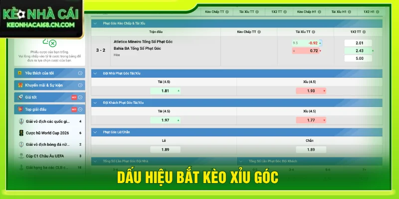 5 Dấu Hiệu Bắt Kèo Xỉu Góc Hạn Chế RủI Ro Của Kèo Nhà Cái 4 Dấu hiệu bắt kèo xỉu góc